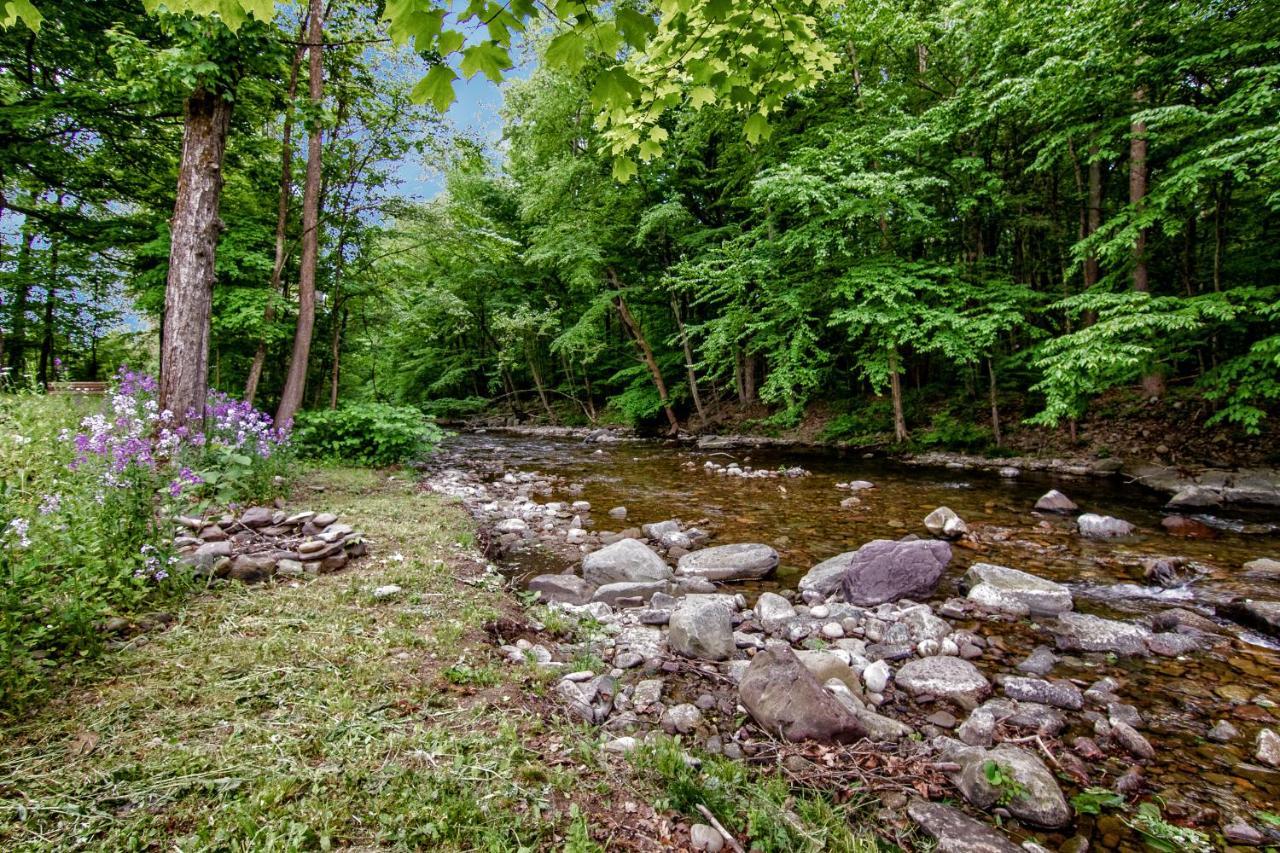 Cabin By The Creek With Private Creek Access Таннерсвилл Экстерьер фото